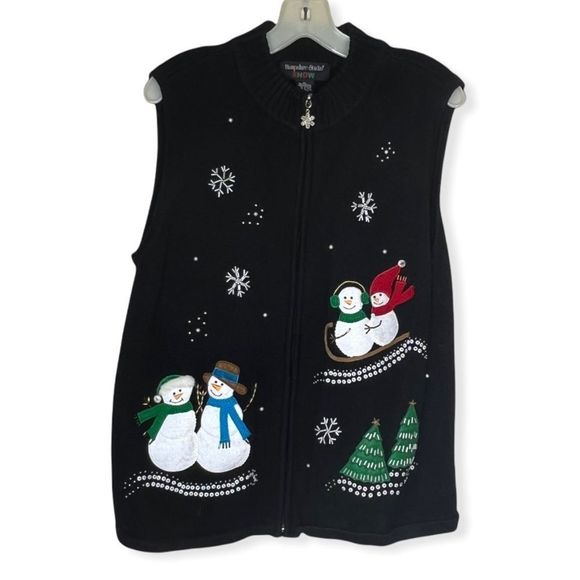 Vintage Hampshire Studio Christmas Sweater Vest - Picture 1 of 6